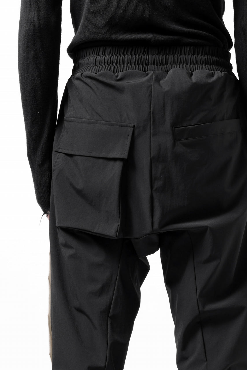 画像をギャラリービューアに読み込む, thom/krom SIDE LINE JOGGER PANTS / ELASTIC NYLON (BLACK)