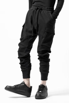 画像をギャラリービューアに読み込む, thom/krom WORKED EASY JOGGER PANTS / WAFFLE JERSEY (BLACK)