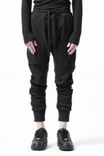 画像をギャラリービューアに読み込む, thom/krom WORKED EASY JOGGER PANTS / WAFFLE JERSEY (BLACK)