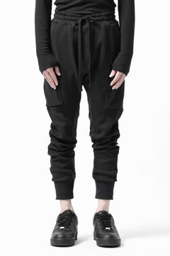 画像をギャラリービューアに読み込む, thom/krom WORKED EASY JOGGER PANTS / WAFFLE JERSEY (BLACK)