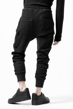 画像をギャラリービューアに読み込む, thom/krom WORKED EASY JOGGER PANTS / WAFFLE JERSEY (BLACK)
