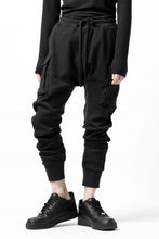 画像をギャラリービューアに読み込む, thom/krom WORKED EASY JOGGER PANTS / WAFFLE JERSEY (BLACK)