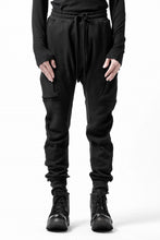 画像をギャラリービューアに読み込む, thom/krom WORKED EASY JOGGER PANTS / WAFFLE JERSEY (BLACK)