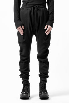 画像をギャラリービューアに読み込む, thom/krom WORKED EASY JOGGER PANTS / WAFFLE JERSEY (BLACK)