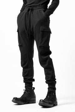 画像をギャラリービューアに読み込む, thom/krom WORKED EASY JOGGER PANTS / WAFFLE JERSEY (BLACK)