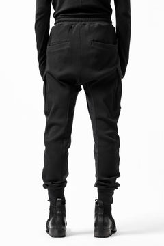 画像をギャラリービューアに読み込む, thom/krom WORKED EASY JOGGER PANTS / WAFFLE JERSEY (BLACK)