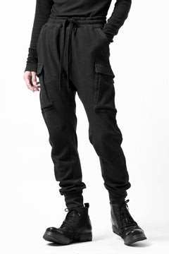 画像をギャラリービューアに読み込む, thom/krom WORKED EASY JOGGER PANTS / WAFFLE JERSEY (BLACK)