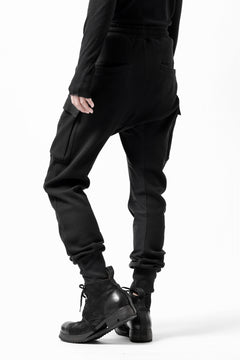 画像をギャラリービューアに読み込む, thom/krom WORKED EASY JOGGER PANTS / WAFFLE JERSEY (BLACK)