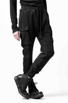 画像をギャラリービューアに読み込む, thom/krom WORKED EASY JOGGER PANTS / WAFFLE JERSEY (BLACK)