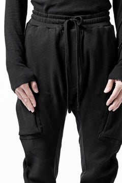 画像をギャラリービューアに読み込む, thom/krom WORKED EASY JOGGER PANTS / WAFFLE JERSEY (BLACK)