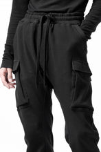 画像をギャラリービューアに読み込む, thom/krom WORKED EASY JOGGER PANTS / WAFFLE JERSEY (BLACK)