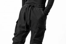 画像をギャラリービューアに読み込む, thom/krom WORKED EASY JOGGER PANTS / WAFFLE JERSEY (BLACK)
