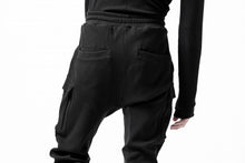 画像をギャラリービューアに読み込む, thom/krom WORKED EASY JOGGER PANTS / WAFFLE JERSEY (BLACK)