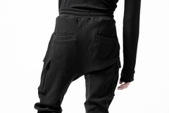 画像をギャラリービューアに読み込む, thom/krom WORKED EASY JOGGER PANTS / WAFFLE JERSEY (BLACK)