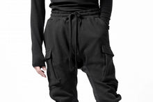 画像をギャラリービューアに読み込む, thom/krom WORKED EASY JOGGER PANTS / WAFFLE JERSEY (BLACK)
