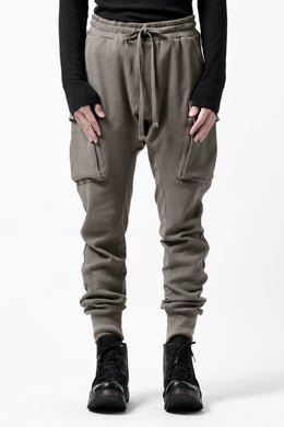 thom/krom WORKED EASY JOGGER PANTS / WAFFLE JERSEY (FOSSIL)