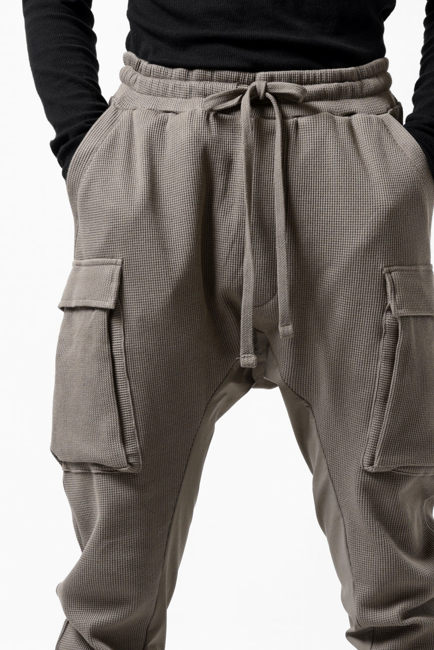 画像をギャラリービューアに読み込む, thom/krom WORKED EASY JOGGER PANTS / WAFFLE JERSEY (FOSSIL)