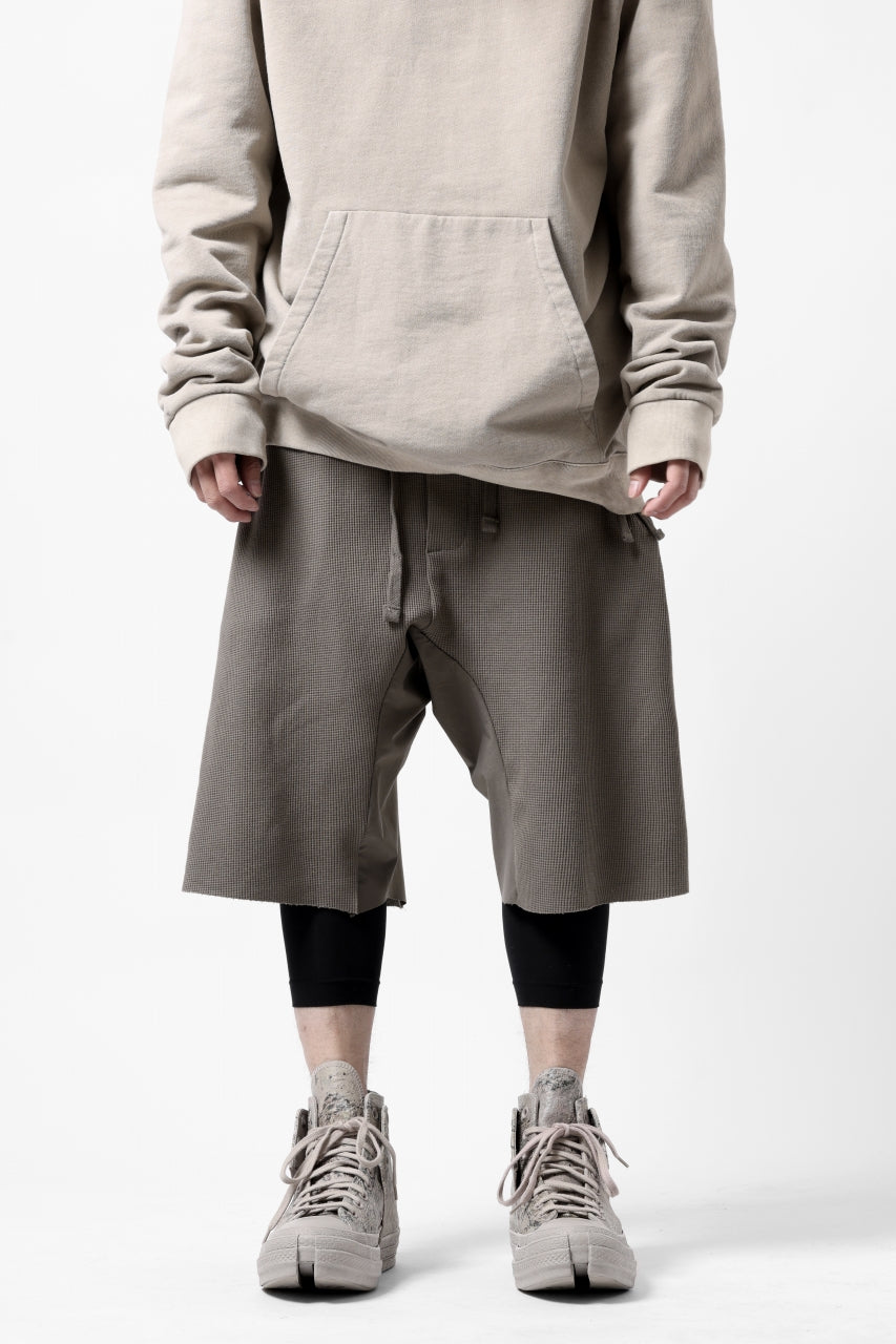 画像をギャラリービューアに読み込む, thom/krom LOWCROTCH EASY SHORTS / WAFFLE JERSEY (FOSSIL)