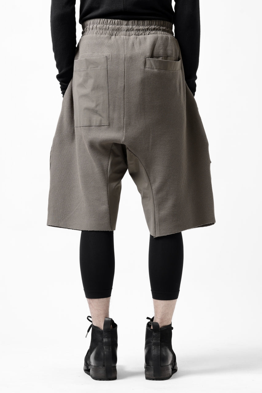 画像をギャラリービューアに読み込む, thom/krom LOWCROTCH EASY SHORTS / WAFFLE JERSEY (FOSSIL)