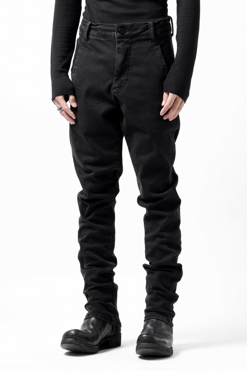 Load image into Gallery viewer, thomkrom SKINNY TROUSERS with SCAR STITCH / STRETCH DENIM (DARK GREY)