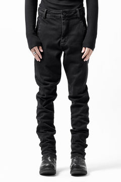 Load image into Gallery viewer, thomkrom SKINNY TROUSERS with SCAR STITCH / STRETCH DENIM (DARK GREY)