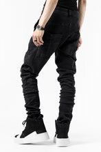 画像をギャラリービューアに読み込む, thomkrom SCAR STITCH SKINNY TROUSERS / SUPER STRETCH DENIM (DARK GREY)