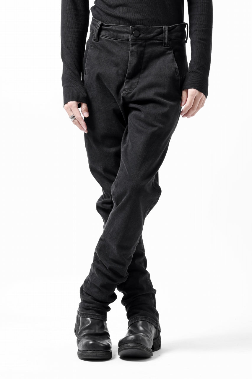 Load image into Gallery viewer, thomkrom SKINNY TROUSERS with SCAR STITCH / STRETCH DENIM (DARK GREY)