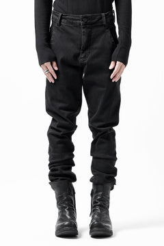 Load image into Gallery viewer, thomkrom SKINNY TROUSERS with SCAR STITCH / STRETCH DENIM (DARK GREY)