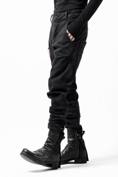Load image into Gallery viewer, thomkrom SKINNY TROUSERS with SCAR STITCH / STRETCH DENIM (DARK GREY)