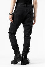画像をギャラリービューアに読み込む, thomkrom SCAR STITCH SKINNY TROUSERS / SUPER STRETCH DENIM (DARK GREY)