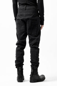 Load image into Gallery viewer, thomkrom SKINNY TROUSERS with SCAR STITCH / STRETCH DENIM (DARK GREY)