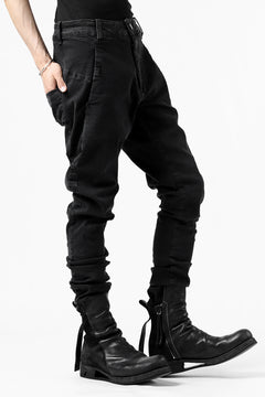 画像をギャラリービューアに読み込む, thomkrom SCAR STITCH SKINNY TROUSERS / SUPER STRETCH DENIM (DARK GREY)