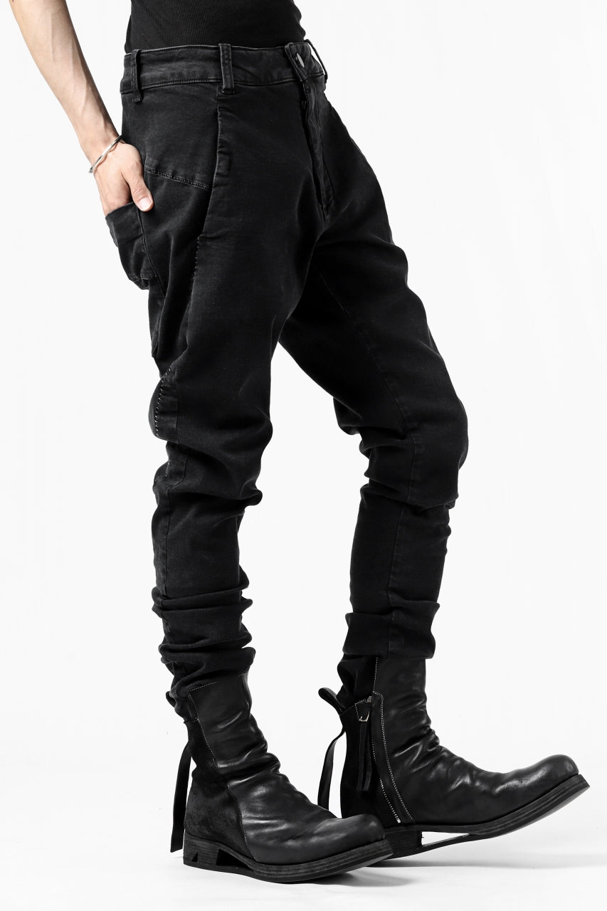 画像をギャラリービューアに読み込む, thomkrom SCAR STITCH SKINNY TROUSERS / SUPER STRETCH DENIM (DARK GREY)