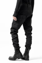 Load image into Gallery viewer, thomkrom SKINNY TROUSERS with SCAR STITCH / STRETCH DENIM (DARK GREY)
