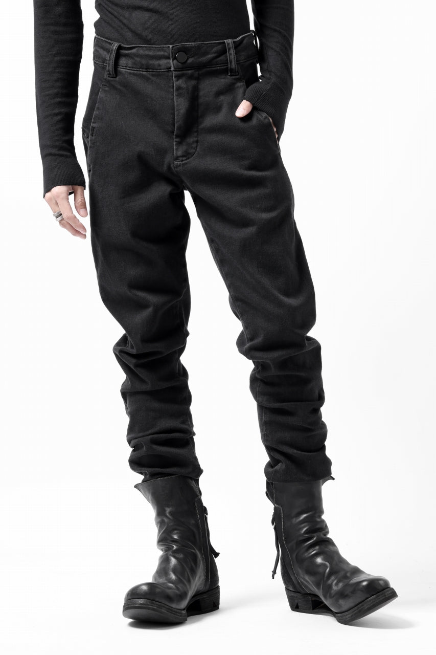 Load image into Gallery viewer, thomkrom SKINNY TROUSERS with SCAR STITCH / STRETCH DENIM (DARK GREY)