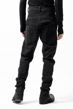 Load image into Gallery viewer, thomkrom SKINNY TROUSERS with SCAR STITCH / STRETCH DENIM (DARK GREY)