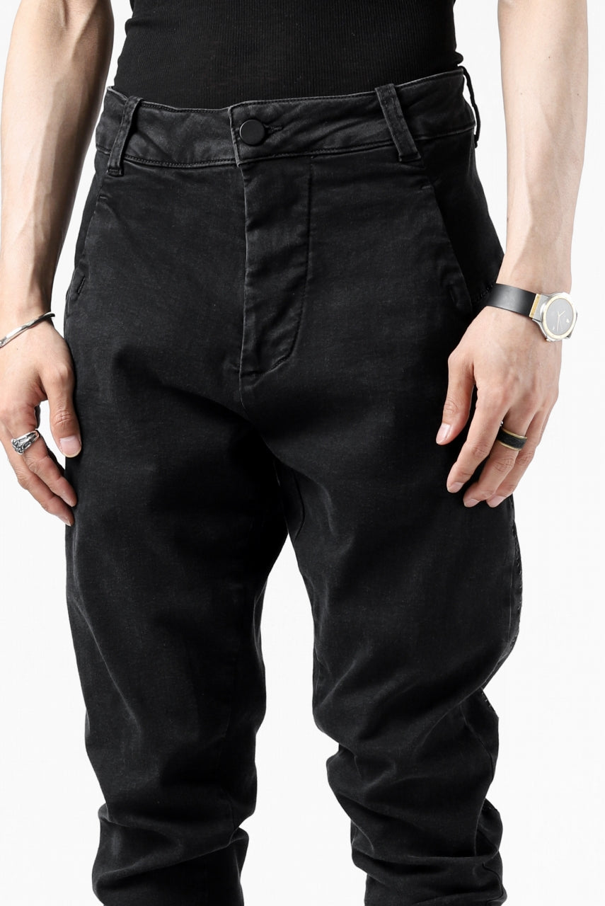 画像をギャラリービューアに読み込む, thomkrom SCAR STITCH SKINNY TROUSERS / SUPER STRETCH DENIM (DARK GREY)