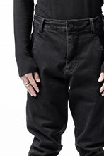 Load image into Gallery viewer, thomkrom SKINNY TROUSERS with SCAR STITCH / STRETCH DENIM (DARK GREY)