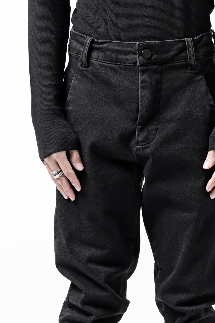 Load image into Gallery viewer, thomkrom SKINNY TROUSERS with SCAR STITCH / STRETCH DENIM (DARK GREY)
