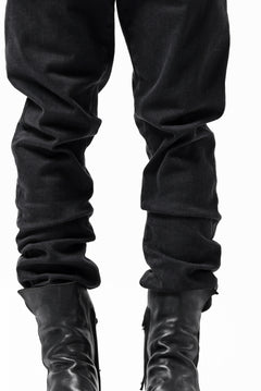 Load image into Gallery viewer, thomkrom SKINNY TROUSERS with SCAR STITCH / STRETCH DENIM (DARK GREY)