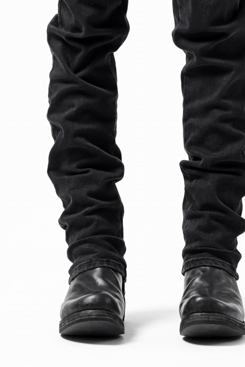 Load image into Gallery viewer, thomkrom SKINNY TROUSERS with SCAR STITCH / STRETCH DENIM (DARK GREY)