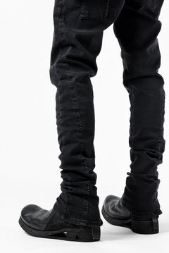 画像をギャラリービューアに読み込む, thomkrom SCAR STITCH SKINNY TROUSERS / SUPER STRETCH DENIM (DARK GREY)