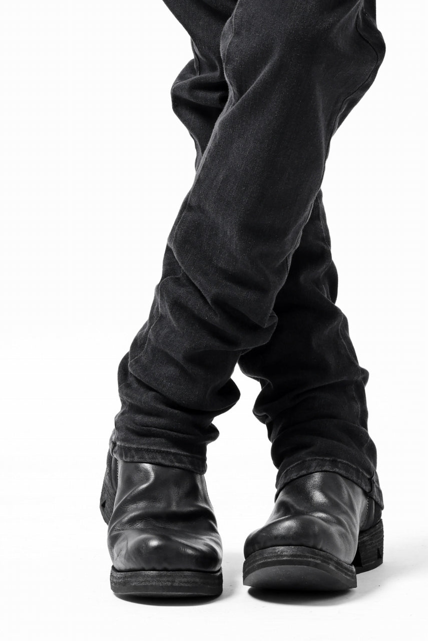 Load image into Gallery viewer, thomkrom SKINNY TROUSERS with SCAR STITCH / STRETCH DENIM (DARK GREY)