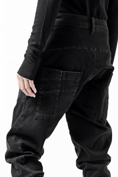 Load image into Gallery viewer, thomkrom SKINNY TROUSERS with SCAR STITCH / STRETCH DENIM (DARK GREY)