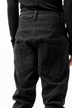 Load image into Gallery viewer, thomkrom SKINNY TROUSERS with SCAR STITCH / STRETCH DENIM (DARK GREY)