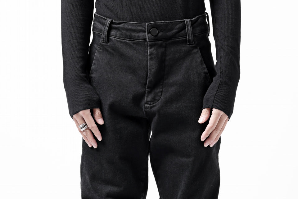 Load image into Gallery viewer, thomkrom SKINNY TROUSERS with SCAR STITCH / STRETCH DENIM (DARK GREY)