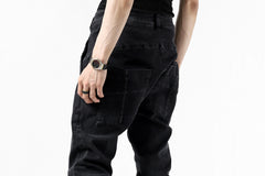 画像をギャラリービューアに読み込む, thomkrom SCAR STITCH SKINNY TROUSERS / SUPER STRETCH DENIM (DARK GREY)