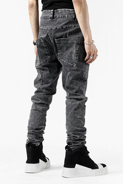 画像をギャラリービューアに読み込む, thomkrom SCAR STITCH CURVED SKINNY / FADE STRETCH DENIM (ACID)