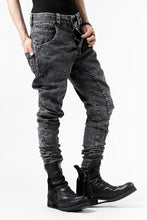 画像をギャラリービューアに読み込む, thomkrom SCAR STITCH CURVED SKINNY / FADE STRETCH DENIM (ACID)