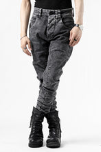 画像をギャラリービューアに読み込む, thomkrom SCAR STITCH CURVED SKINNY / FADE STRETCH DENIM (ACID)
